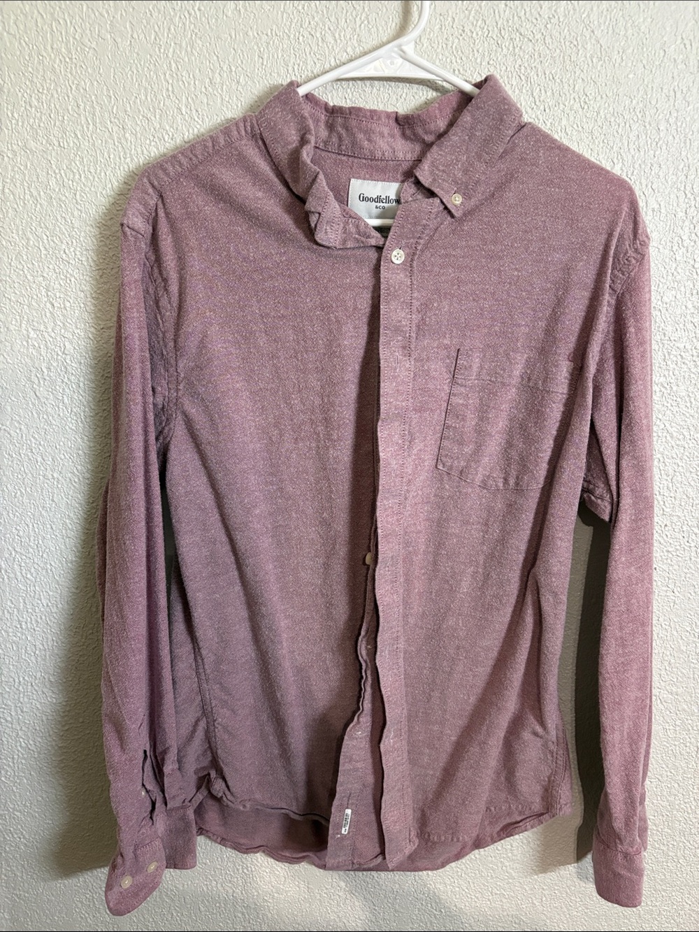Goodfellow & Co. Men's Button-Up Shirt - Mauve red